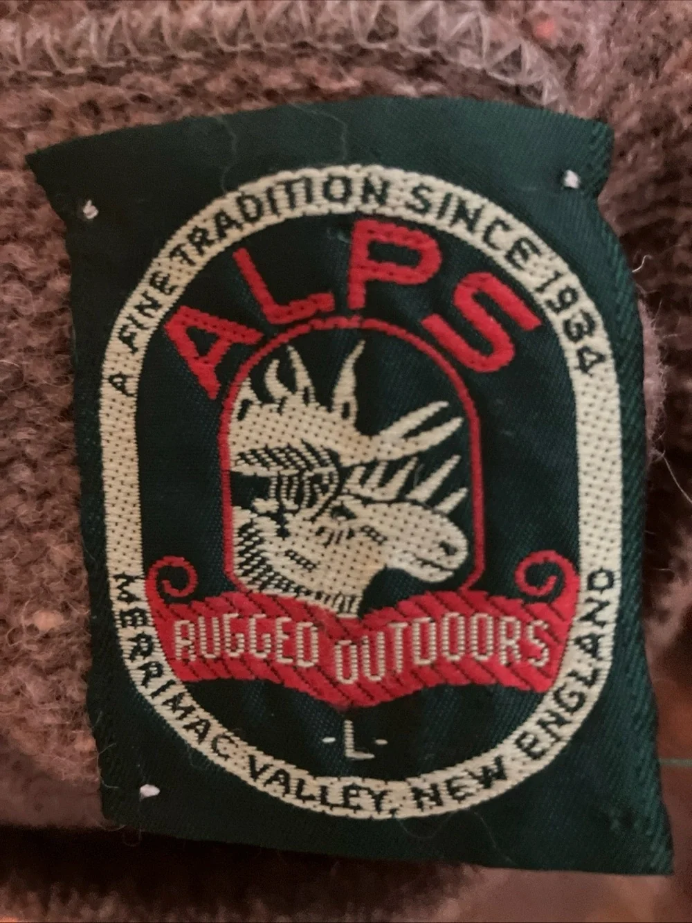 alps rugged outwears size l mens sweater